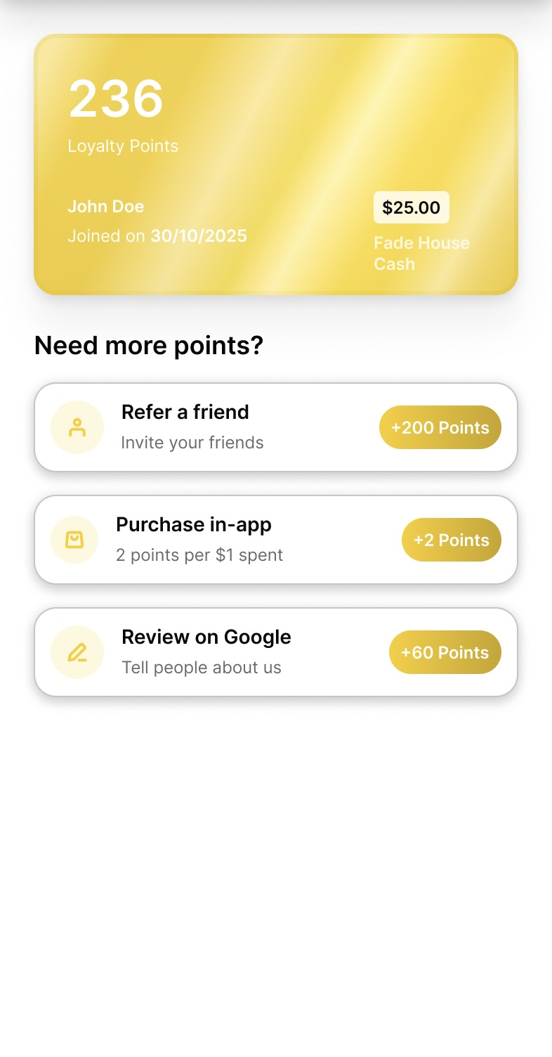 Rewards screen